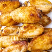 A pile of louisiana rub wingstop copycat chicken wings.