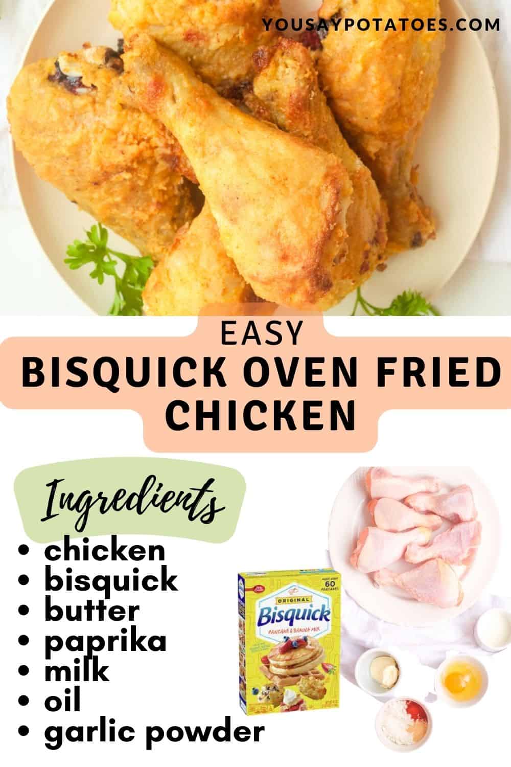 Bisquick Oven Fried Chicken • You Say Potatoes