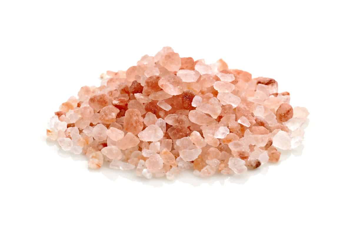 A pile of pink himalayan salt.