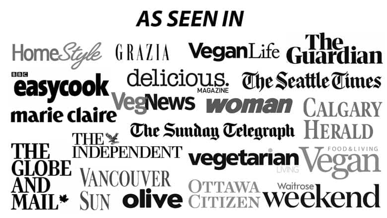 Collage of press logos.
