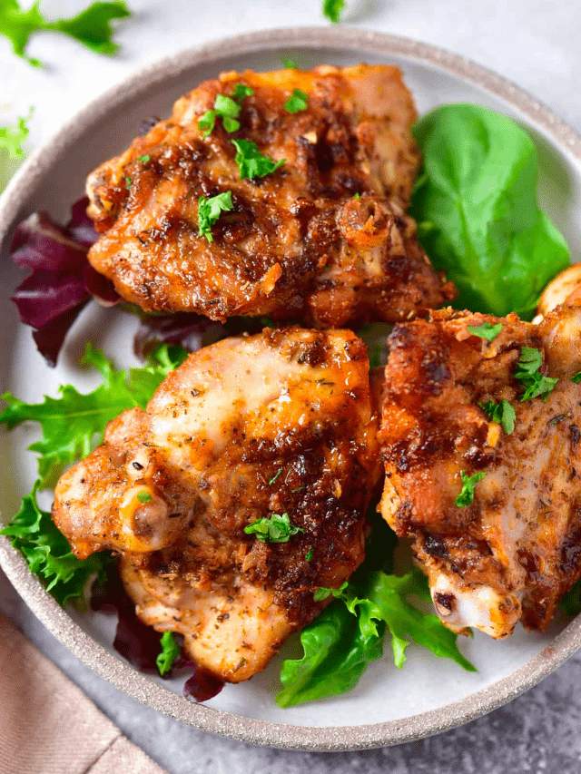 Garlic Parmesan Chicken Thighs Story • You Say Potatoes