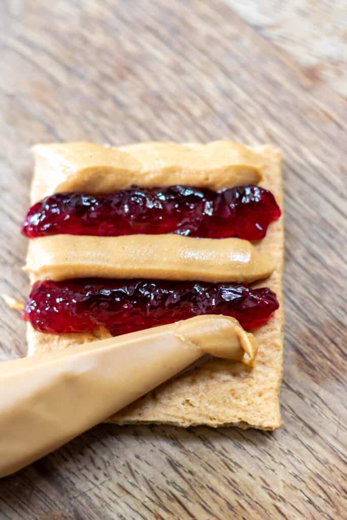 PB&J Graham Cracker Sandwich (Welch's Graham Slam) • You Say Potatoes
