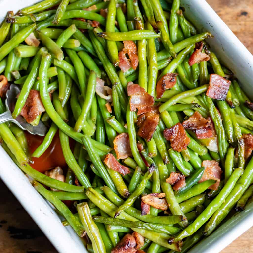 Arkansas Green Beans with Bacon • You Say Potatoes