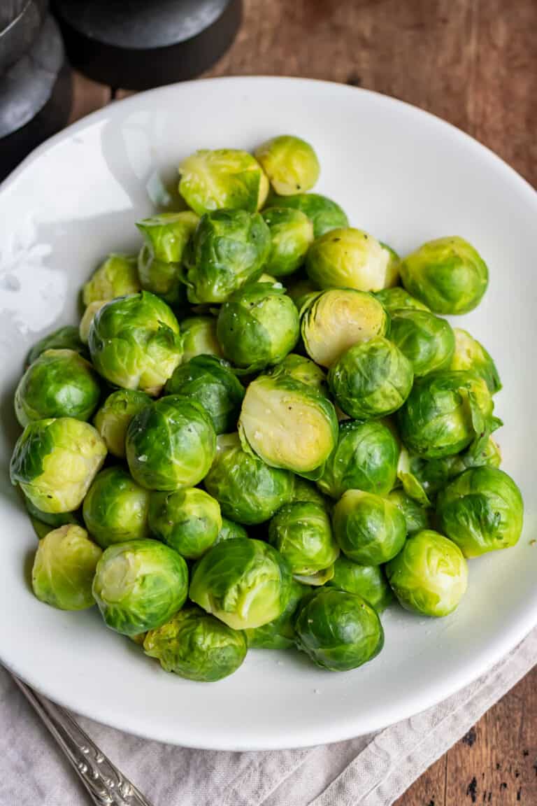 Microwave Brussels Sprouts • You Say Potatoes