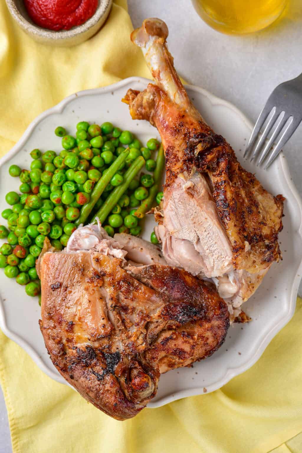 Garlic Butter Roasted Turkey Legs • You Say Potatoes