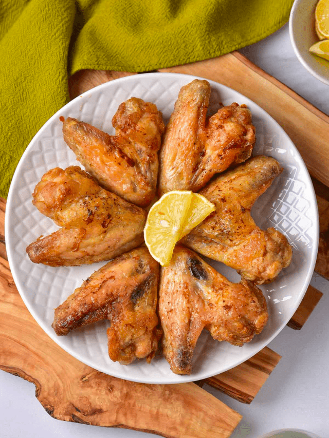 Air Fryer Frozen Chicken Wings Story • You Say Potatoes