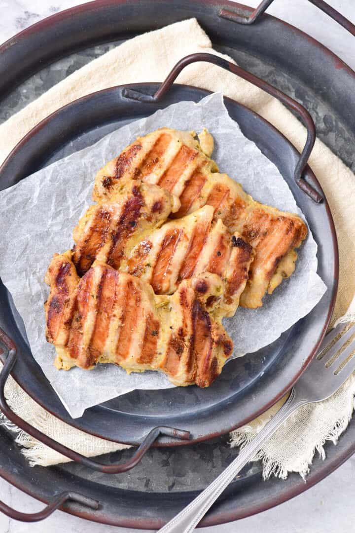 Foreman Chicken Thighs • You Say Potatoes