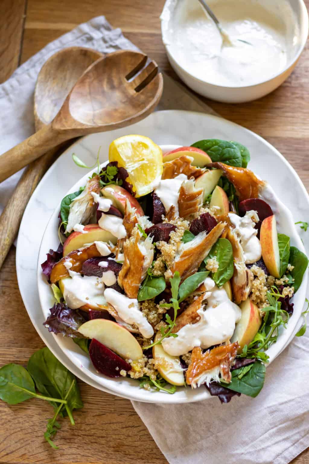 Smoked Mackerel Salad with Horseradish Dressing • You Say Potatoes