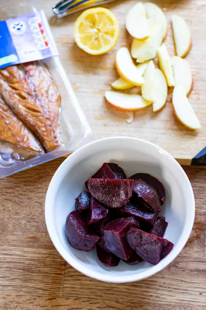 Smoked Mackerel Salad with Horseradish Dressing • You Say Potatoes