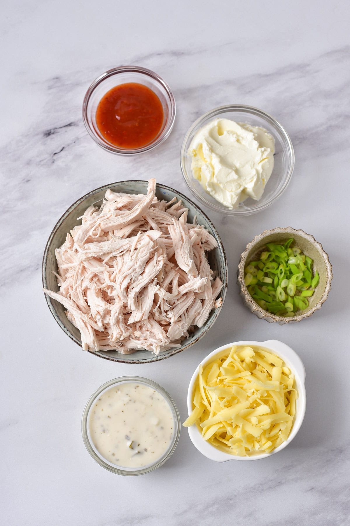 Ingredients on a table.